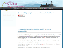 Tablet Screenshot of cascadia-training.org